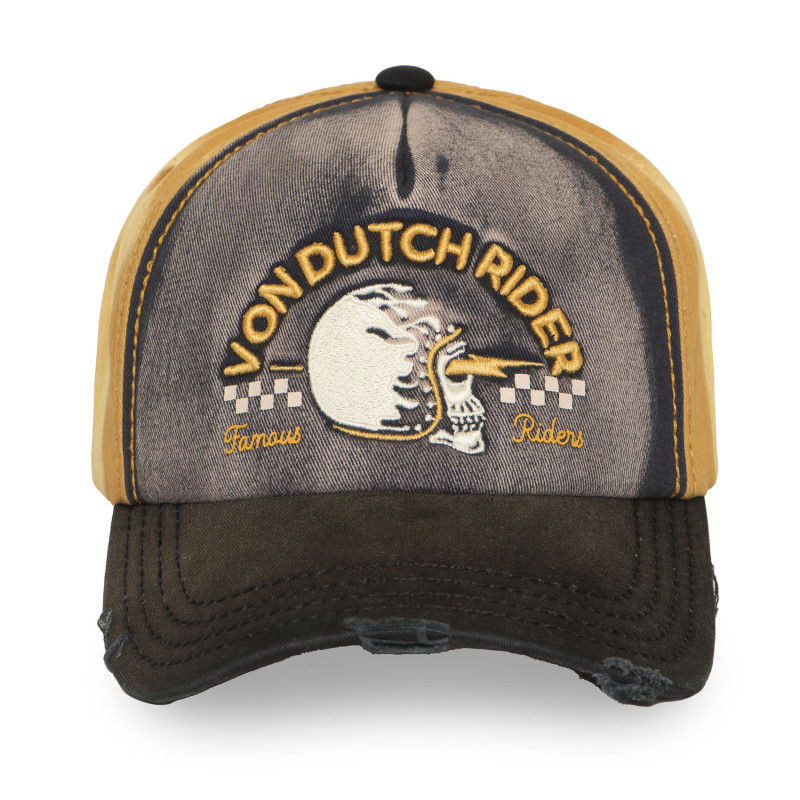 Casquette trucker avec filet adulte effet usé et broderie Xavier