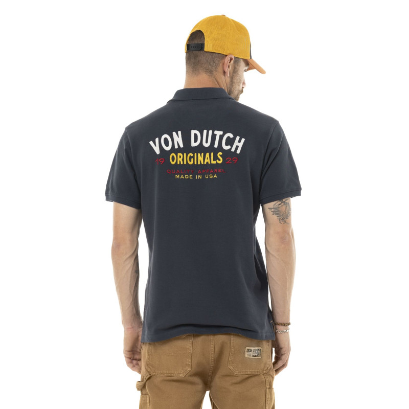 Polo Bleu coupe Régular Col boutonné DIEGO | homme - Vondutch | Von Dutch