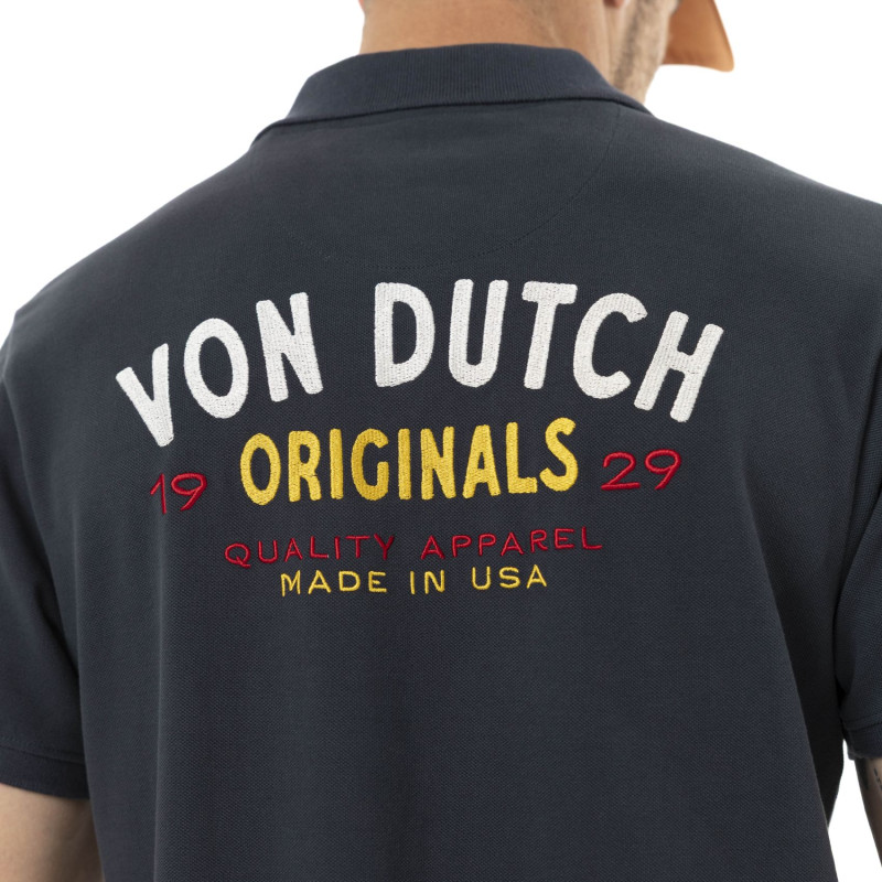 Polo Bleu coupe Régular Col boutonné DIEGO | homme - Vondutch | Von Dutch