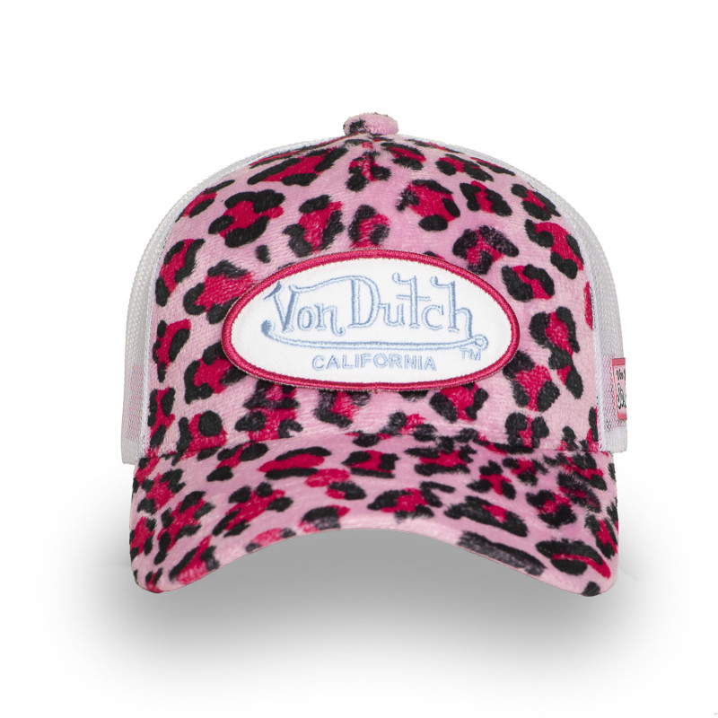 Casquette Vondutch Rose Trucker Snapback en Fausse fourrure SAVAGE | Von Dutch