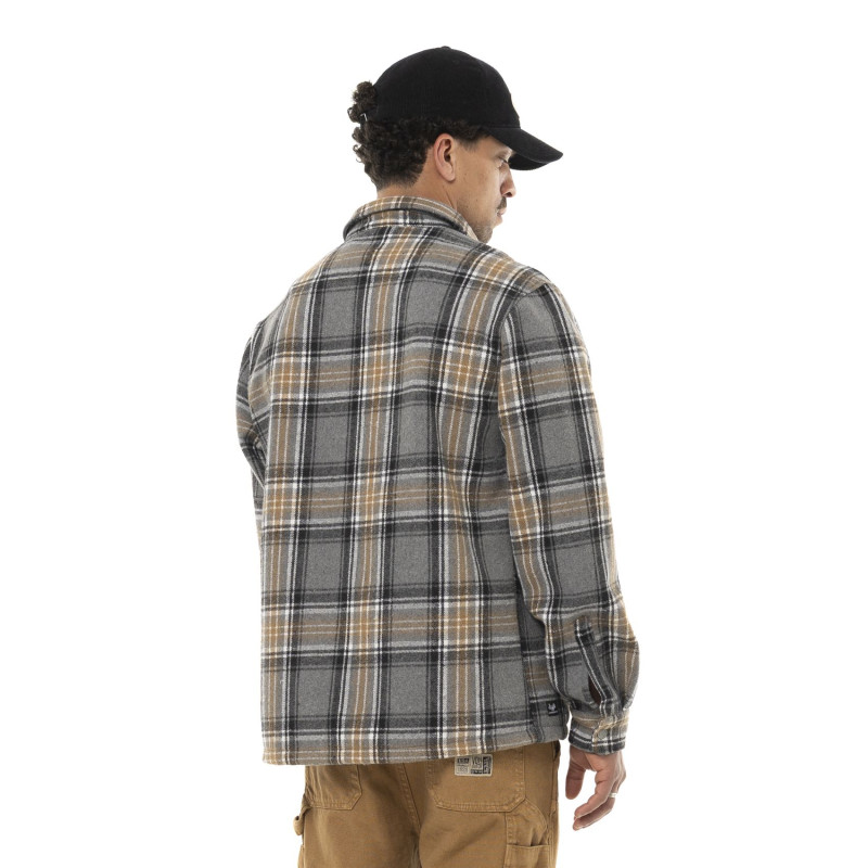 Surchemise à carreaux Polaire Hiver Beige PEPPER | Homme - Vondutch | Von Dutch