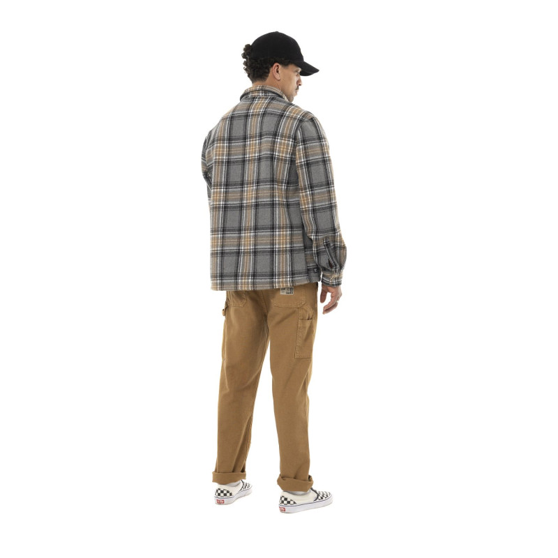 Surchemise à carreaux Polaire Hiver Beige PEPPER | Homme - Vondutch | Von Dutch