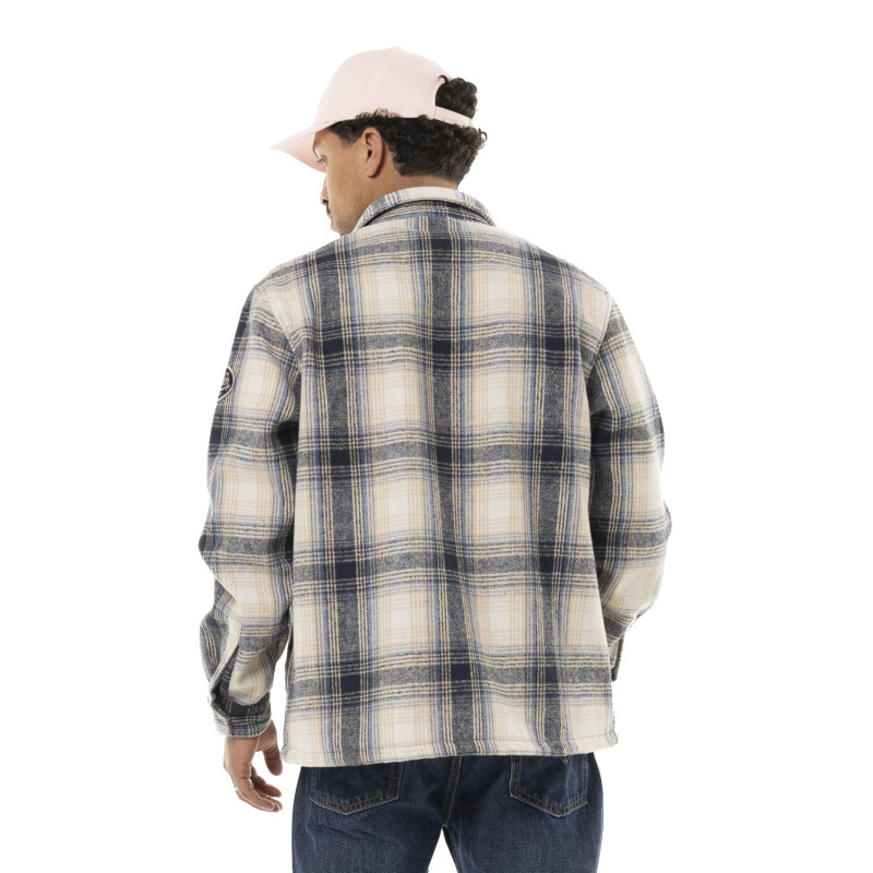 Surchemise à carreaux Polaire Hiver Grise PEPPER | Homme - Vondutch | Von Dutch