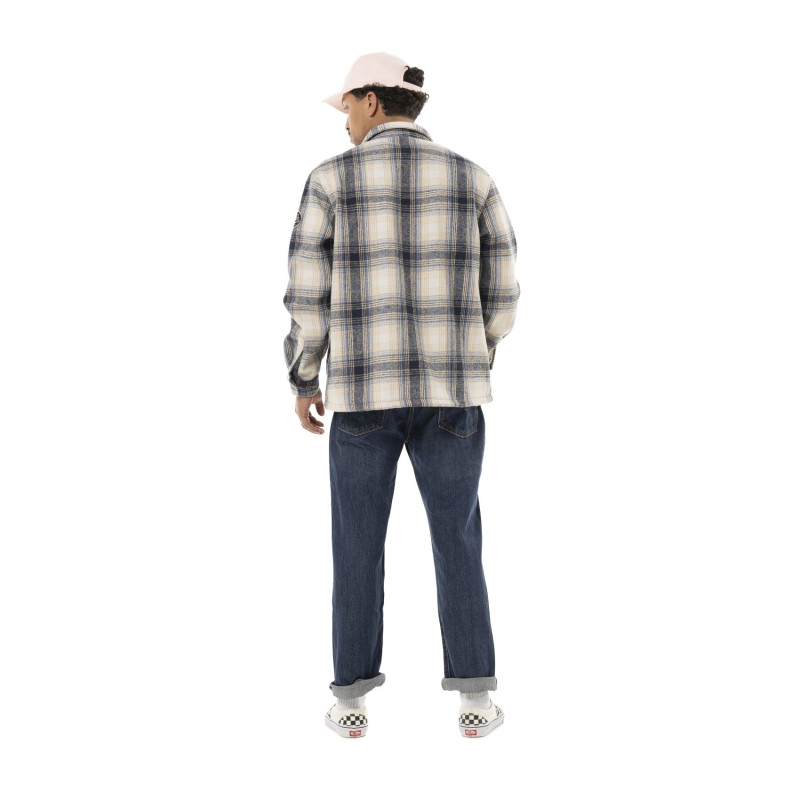 Surchemise à carreaux Polaire Hiver Grise PEPPER | Homme - Vondutch | Von Dutch
