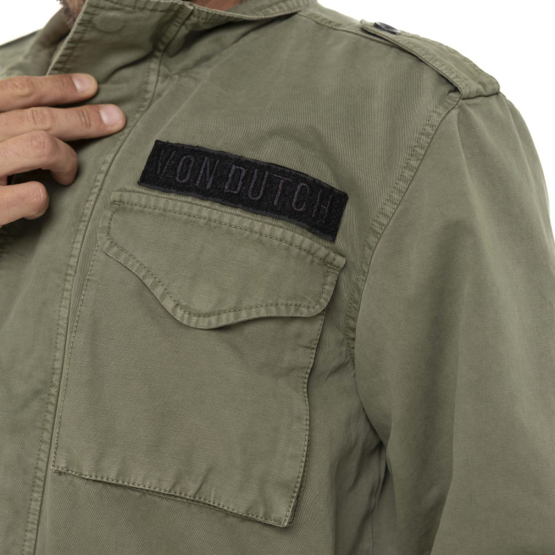 Veste militaire homme en coton avec patch Field