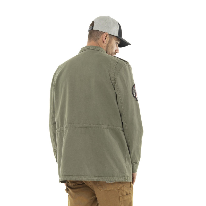 Veste militaire homme en coton avec patch Field