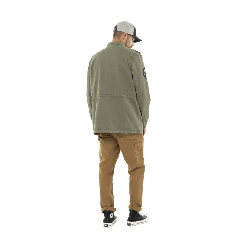 Veste militaire homme en coton avec patch Field