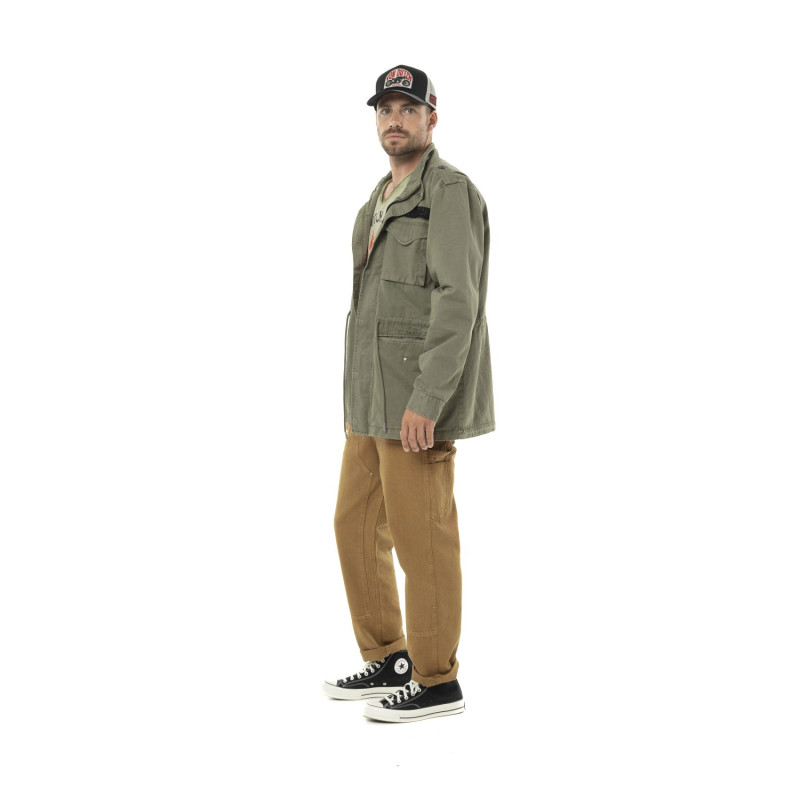 Veste militaire homme en coton avec patch Field