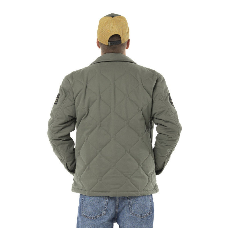 Veste militaire homme en coton avec surpiqûres et patchs Harper