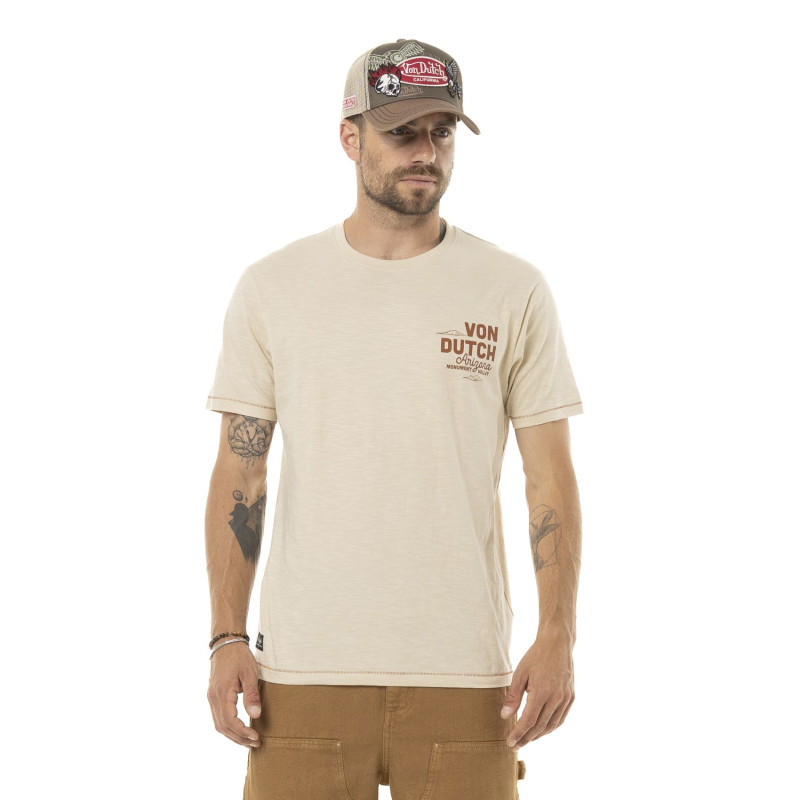 T-shirt homme regular en jersey 170gr print devant&dos Arizo