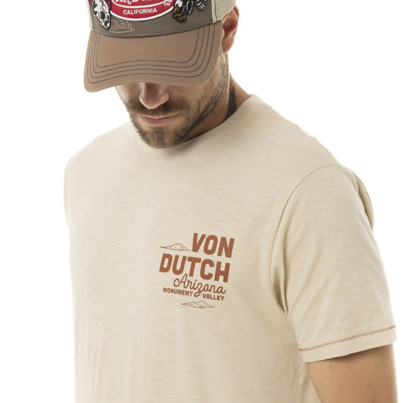 T-shirt homme regular en jersey 170gr print devant&dos Arizo