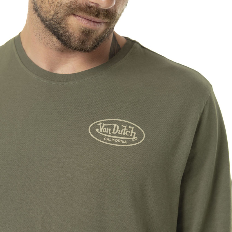 T-shirt homme manches longues en jersey 180gr print devant&dos Gaso