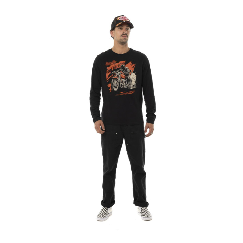 T-shirt homme manches longues en jersey 180gr print devant&dos Swift
