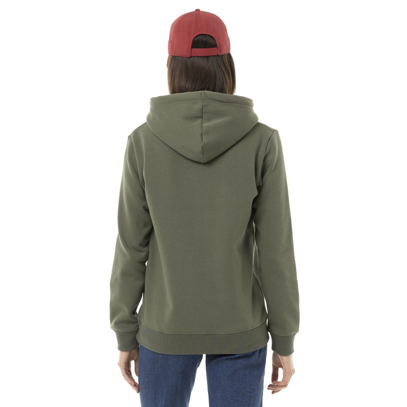 Sweat à capuche coupe Oversize Kaki LOGO | Femme - Vondutch | Von Dutch