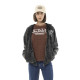 Sweat à capuche Zippé coupe Oversize Noir BEAST | Femme - Vondutch | Von Dutch