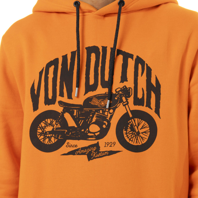 Sweat à capuche Cordon de serrage Orange SPIRIT | Homme - Vondutch | Von Dutch