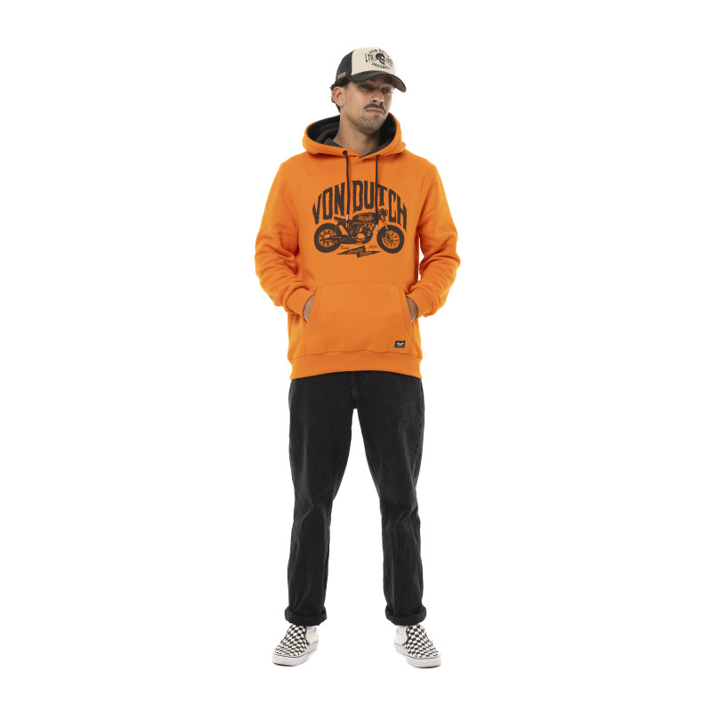 Sweat à capuche Cordon de serrage Orange SPIRIT | Homme - Vondutch | Von Dutch