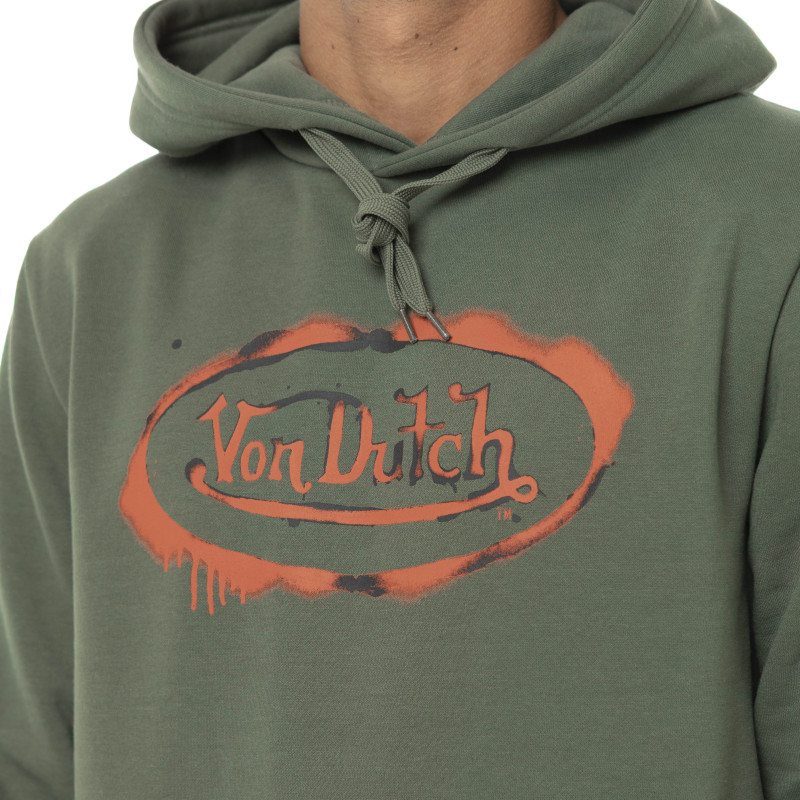 Sweat à capuche Cordon de serrage Kaki TAG | Homme - Vondutch | Von Dutch