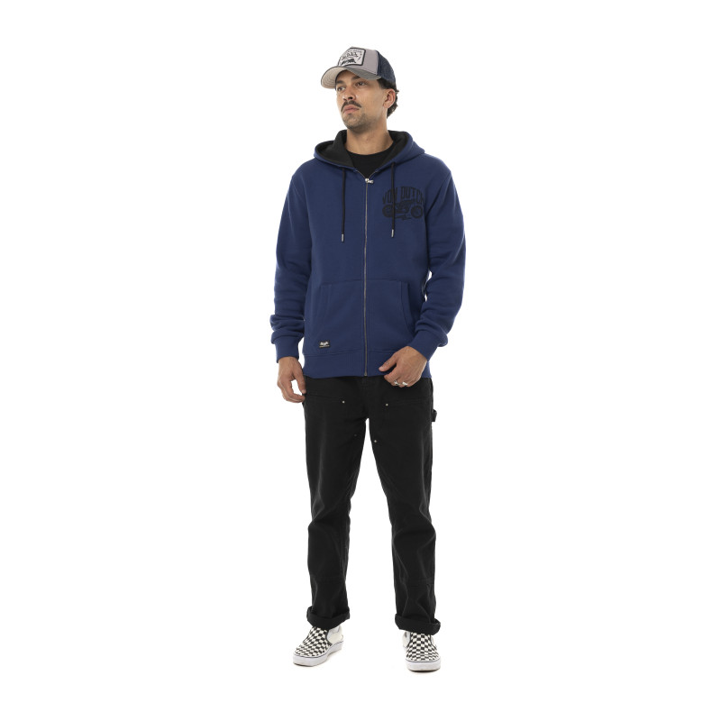 Sweat à capuche Zippé Bleu FREE | Homme - Vondutch | Von Dutch