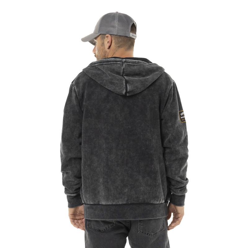 Sweat à capuche Zippé Gris SOUL | Homme - Vondutch