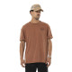 Tee Shirt Marron coupe Relaxed fit Col rond FLASH | Homme - Vondutch | Von Dutch