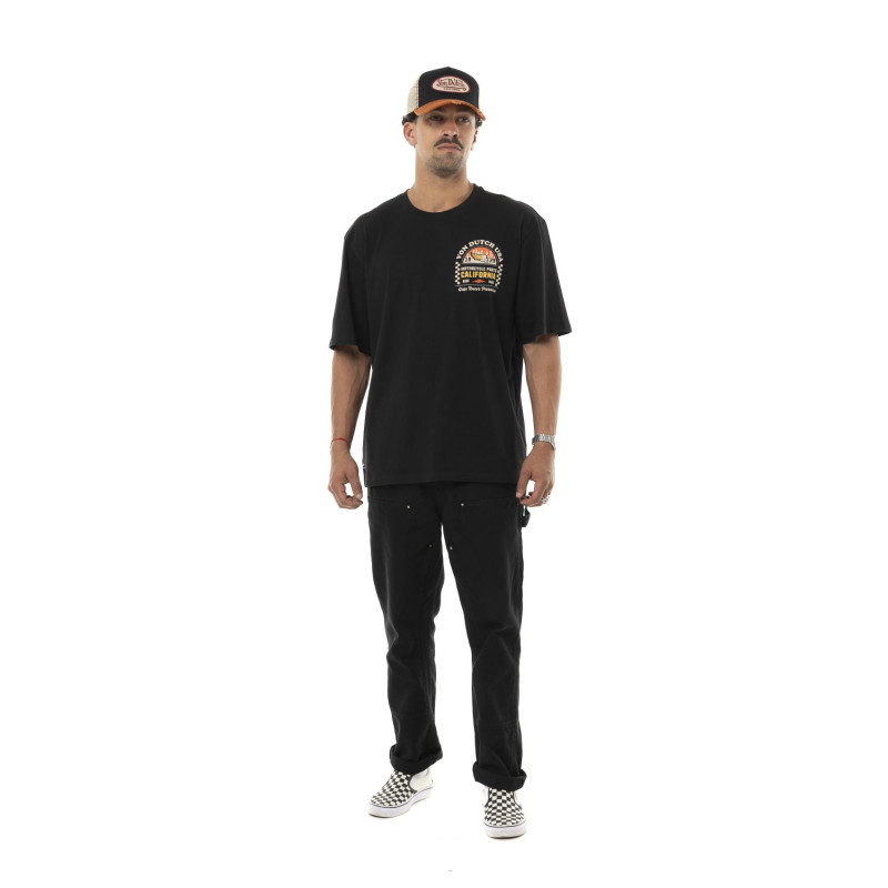 Tee Shirt Noir coupe Relaxed fit Col rond HEAD | Homme - Vondutch | Von Dutch