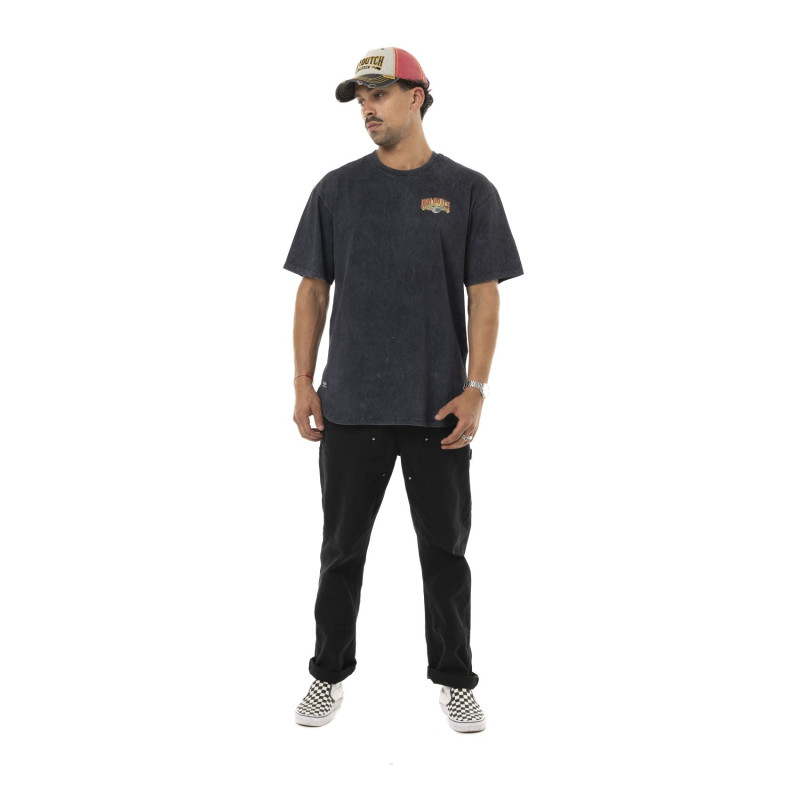 Tee Shirt Gris coupe Oversize Col rond effet Délavé REAPER | Homme - Vondutch | Von Dutch