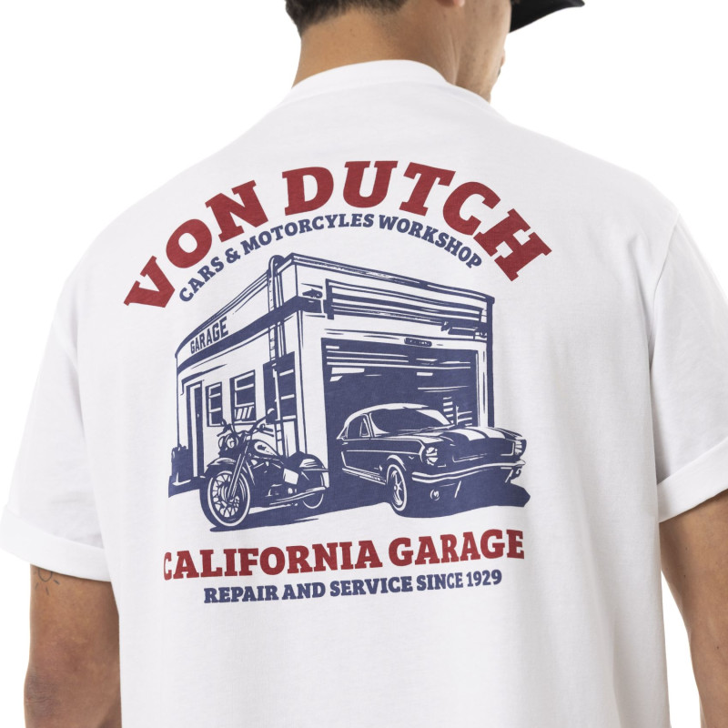 T-shirt homme relax fit en jersey print poitrine&dos Repar