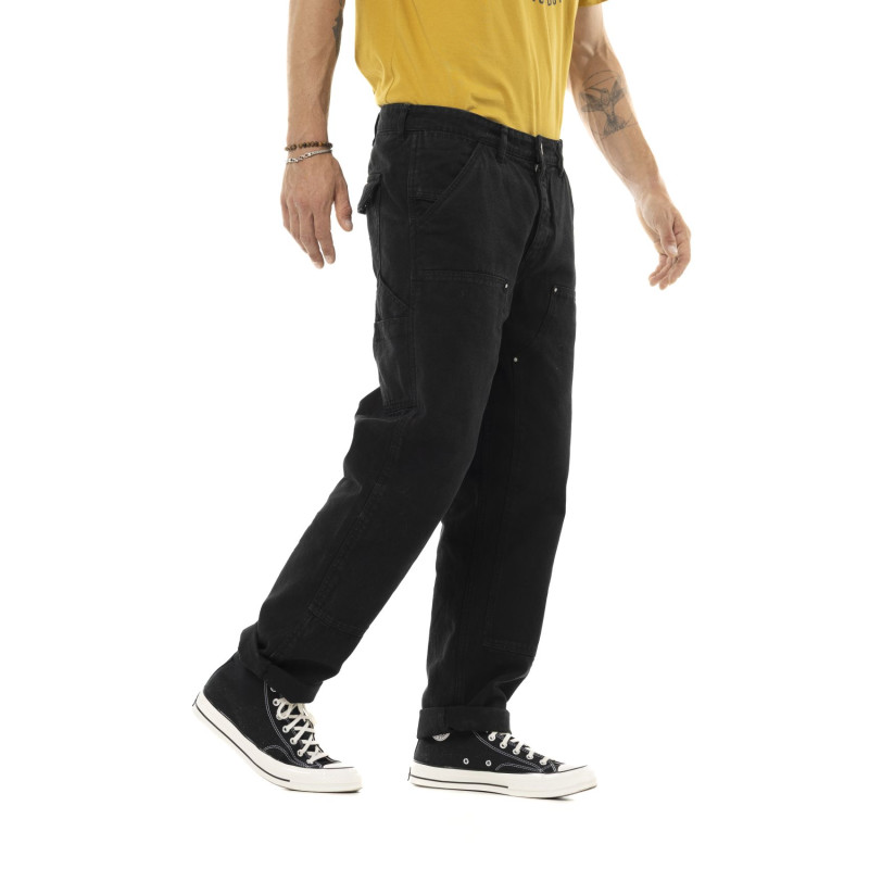 Pantalon en Coton coupe Droit Noir WORK | Homme - Vondutch | Von Dutch