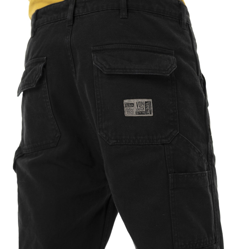 Pantalon en Coton coupe Droit Noir WORK | Homme - Vondutch | Von Dutch