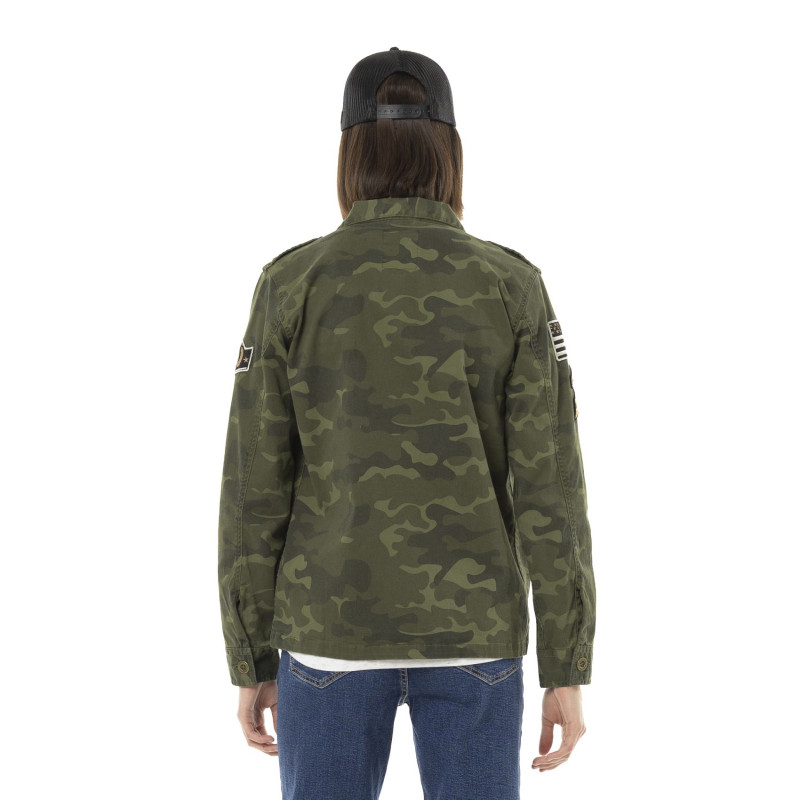 Veste Militaire Mi saison Camouflage Kaki KAMO | Femme - Vondutch | Von Dutch