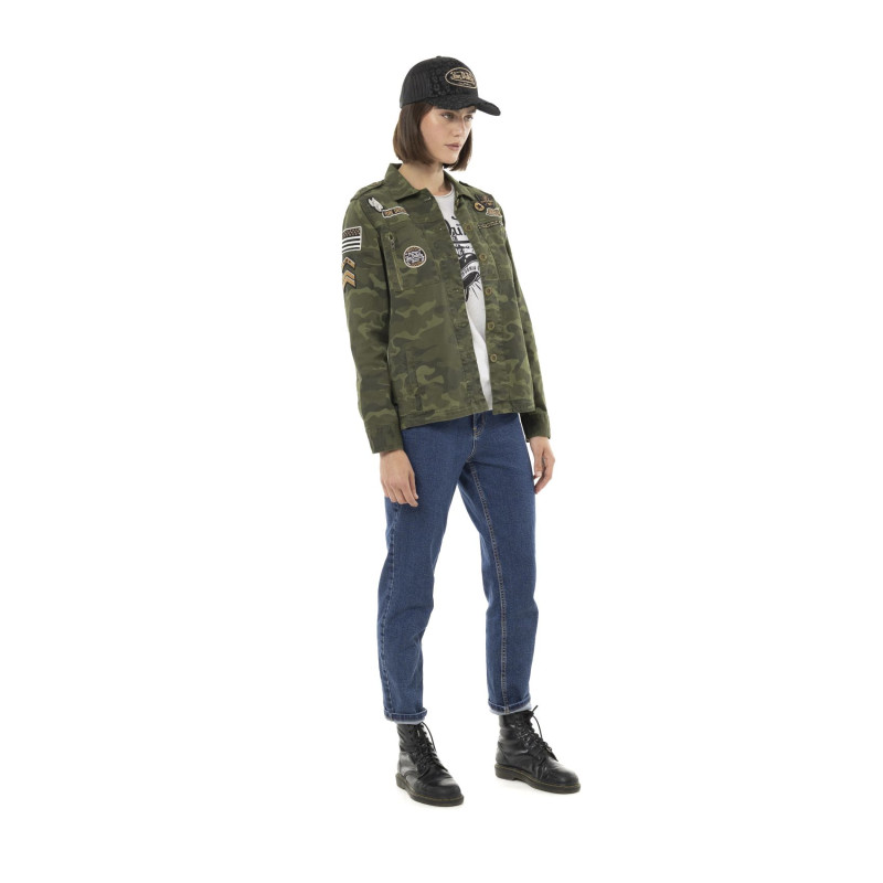 Veste Militaire Mi saison Camouflage Kaki KAMO | Femme - Vondutch | Von Dutch