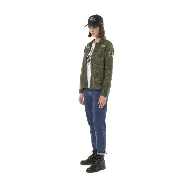 Veste Militaire Mi saison Camouflage Kaki KAMO | Femme - Vondutch | Von Dutch