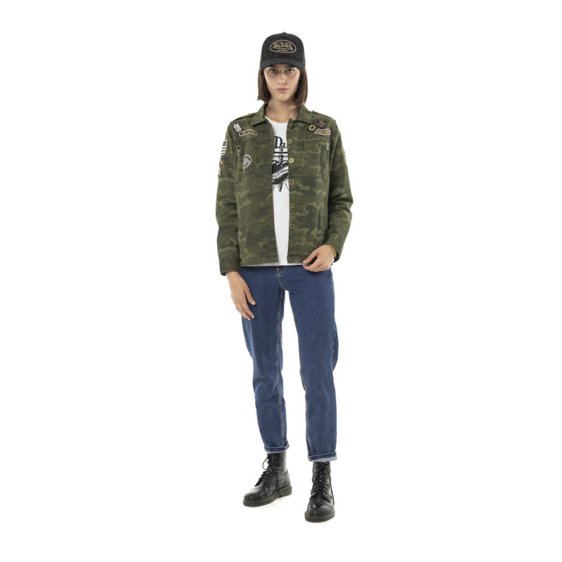 Veste Militaire Mi saison Camouflage Kaki KAMO | Femme - Vondutch | Von Dutch