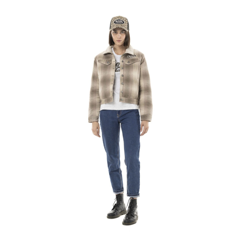 Blouson Matelassé, Molletoné, Sherpa Hiver Beige POLAR | Femme - Vondutch | Von Dutch