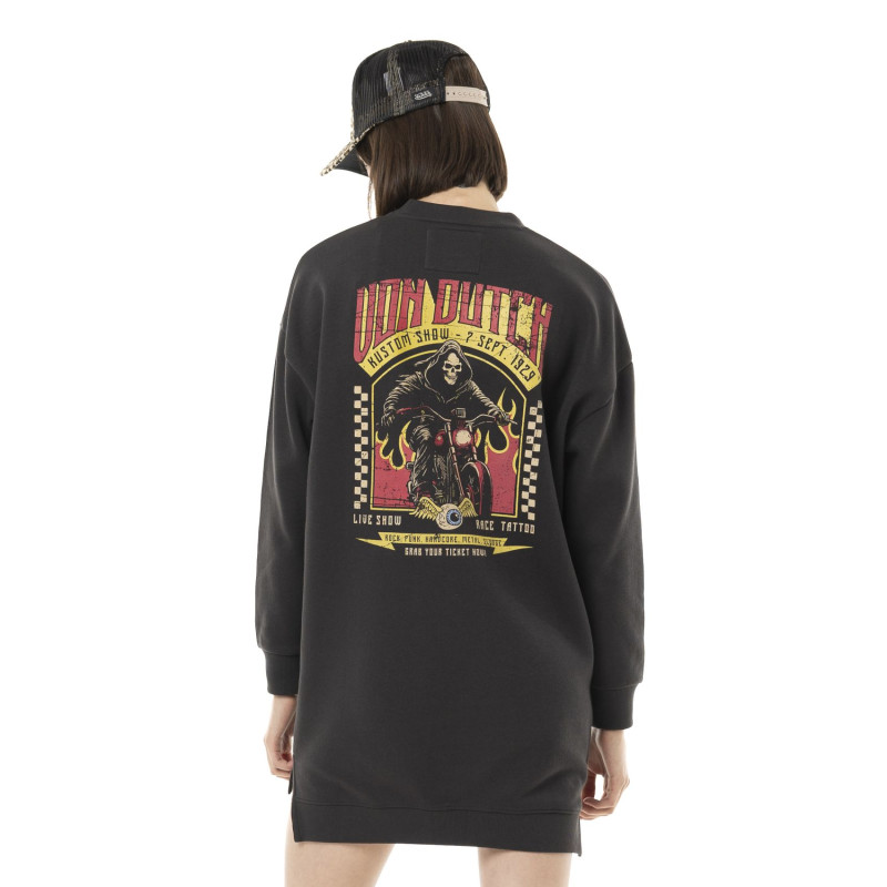 Robe Grise Hiver coupe Droite Col rond REAPER | Femme - Vondutch | Von Dutch