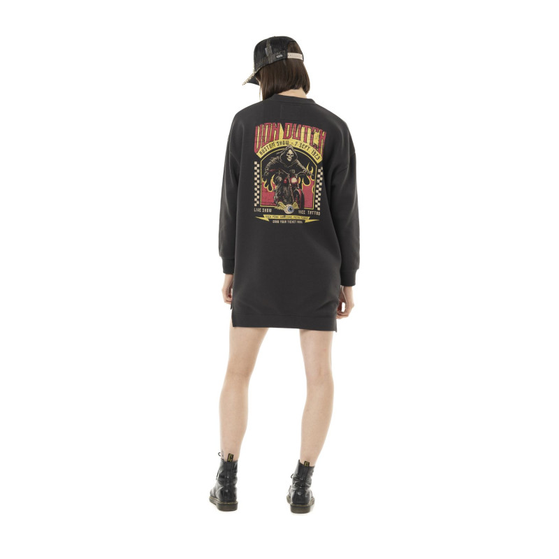 Robe Grise Hiver coupe Droite Col rond REAPER | Femme - Vondutch | Von Dutch