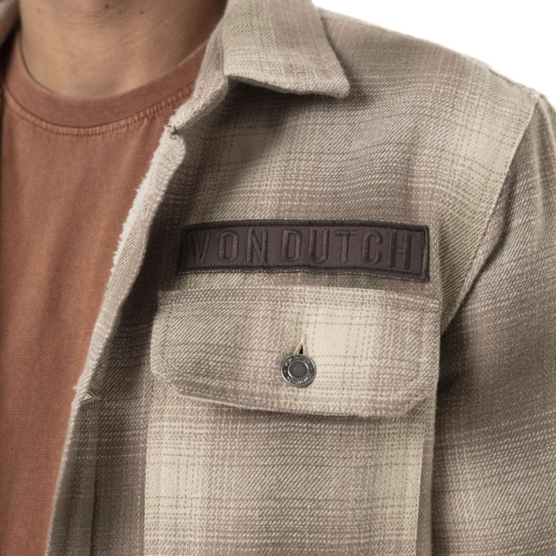 Sur Chemise homme en flanelle à carreaux doublée sherpa Heaven