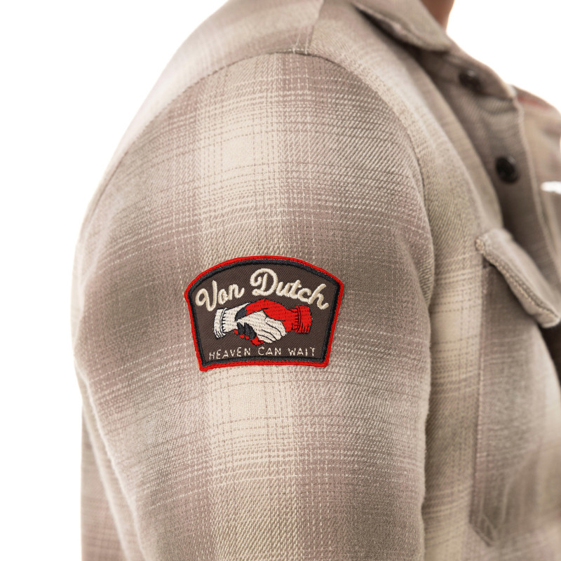 Sur Chemise homme en flanelle à carreaux doublée sherpa Heaven