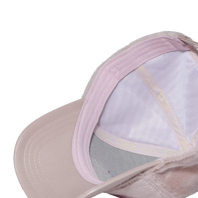 Casquette Vondutch Rose Baseball Snapback en Fausse fourrure PILE | Von Dutch