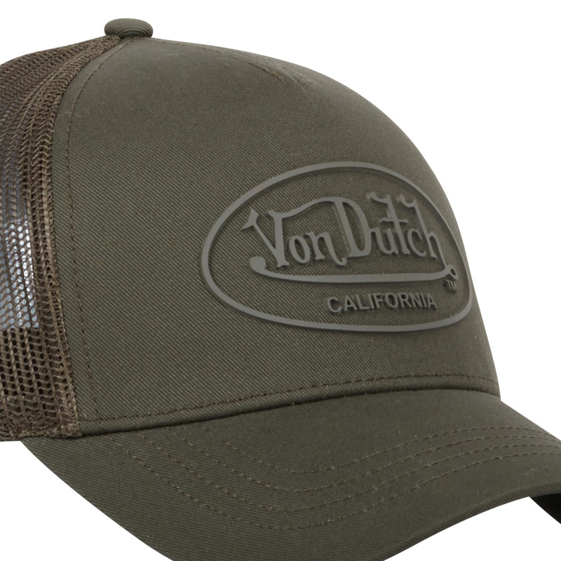 Casquette Enfant Vondutch Kaki Trucker Snapback LOG | Von Dutch
