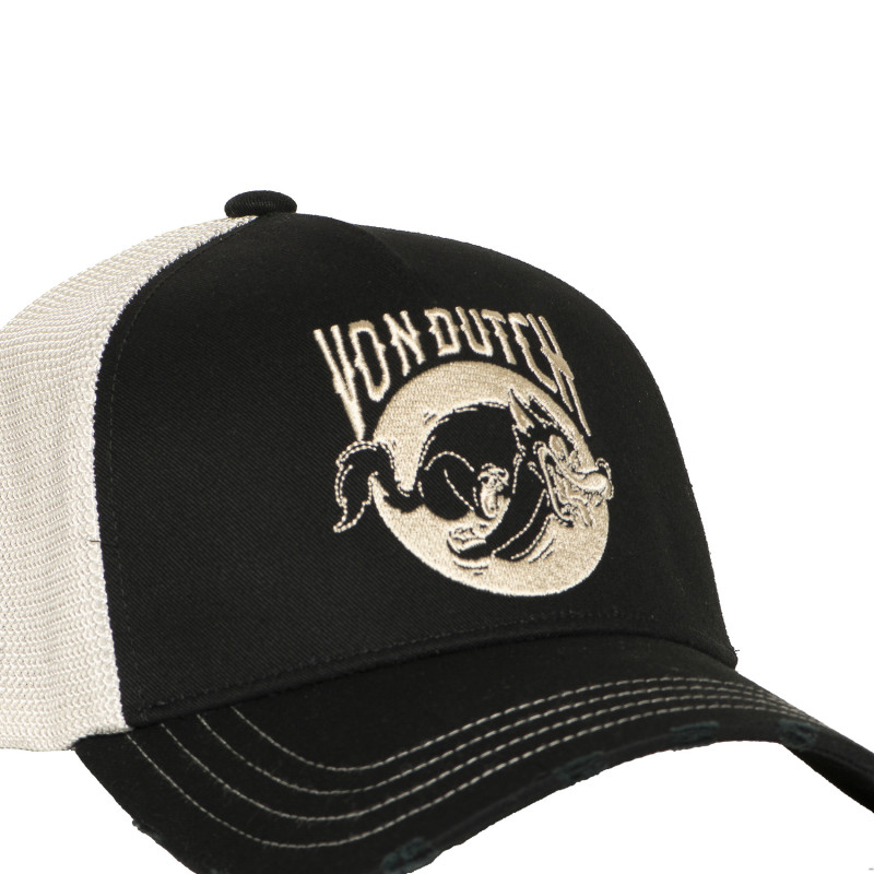 Casquette Enfant Vondutch Noire Trucker Snapback effet Usé WILD | Von Dutch