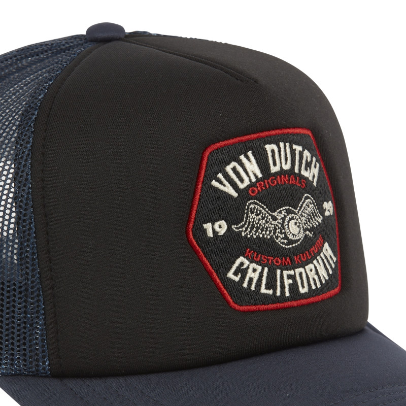 Casquette Enfant Vondutch Noire Trucker Snapback FOAM | Von Dutch