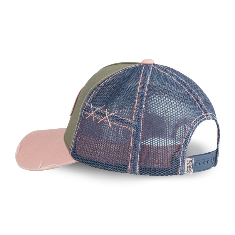 Casquette Enfant Vondutch Kaki Trucker Snapback effet Usé USED | Von Dutch