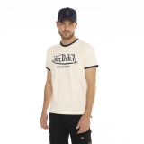 T-shirt homme col rond en coton organic stretch et bord côte Blast