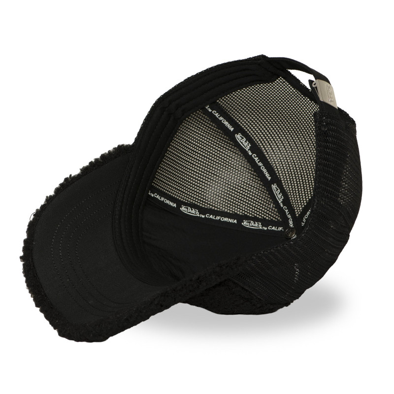 Casquette Vondutch Noire Trucker Snapback en Fausse fourrure SHERPA | Von Dutch