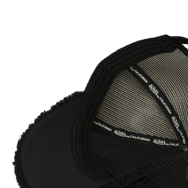 Casquette Vondutch Noire Trucker Snapback en Fausse fourrure SHERPA | Von Dutch