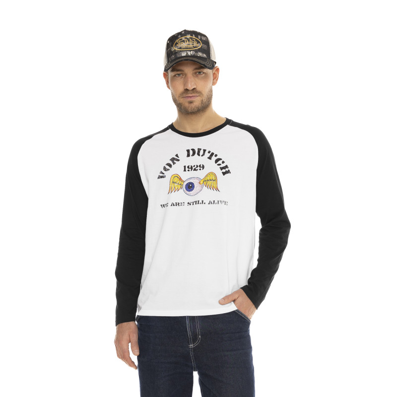 T-shirt homme manches longues Raglan Alive