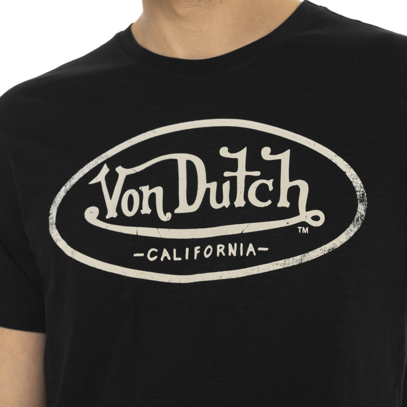 Tee Shirt Noir coupe Regular Col rond BRAD | Homme - Vondutch