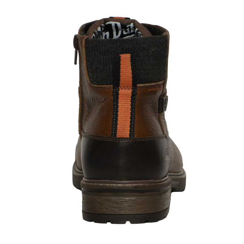 Boots Homme en Cuir Marron doublure intérieure textile Vasco - Von Dutch